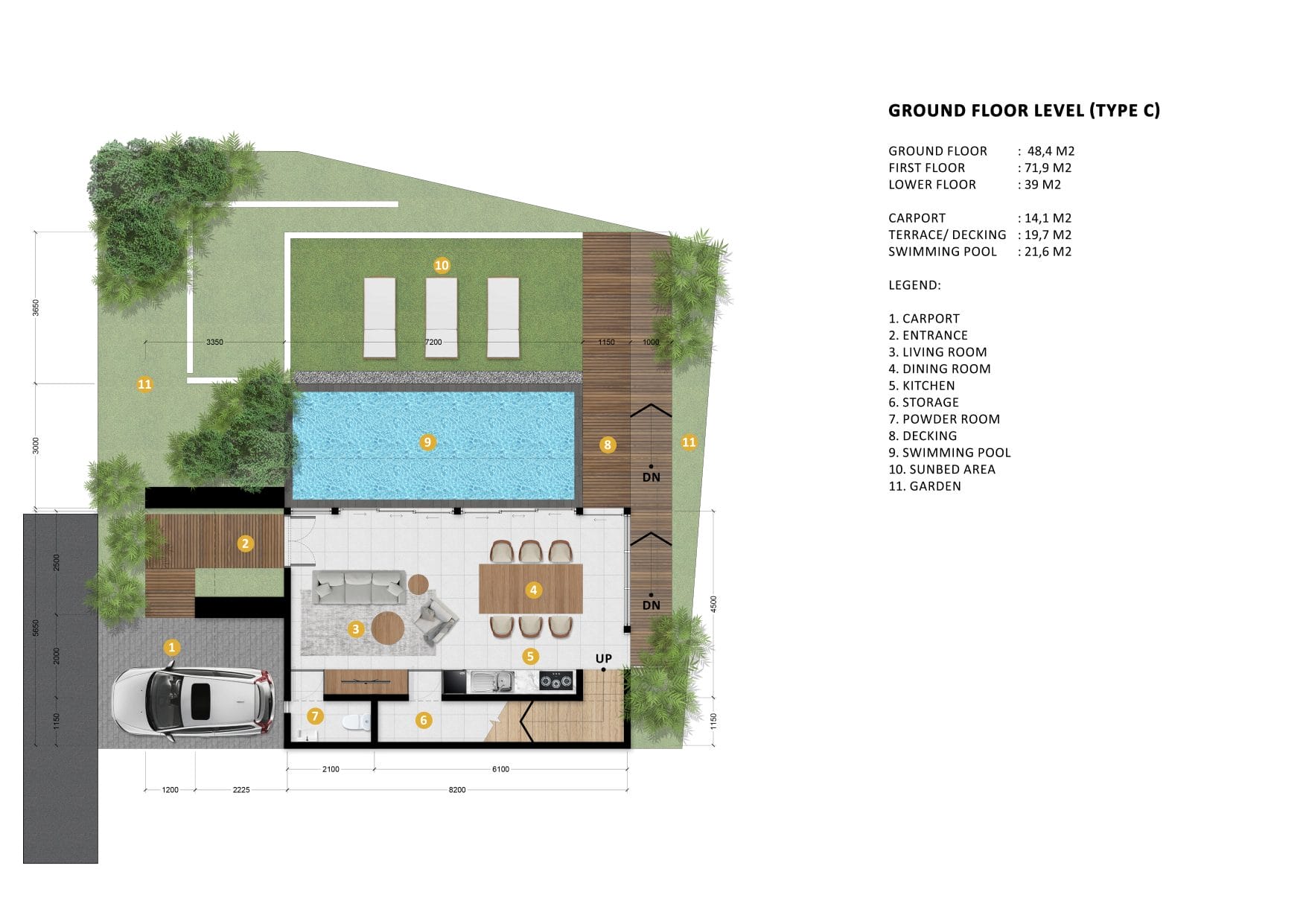 Floor plan villa C