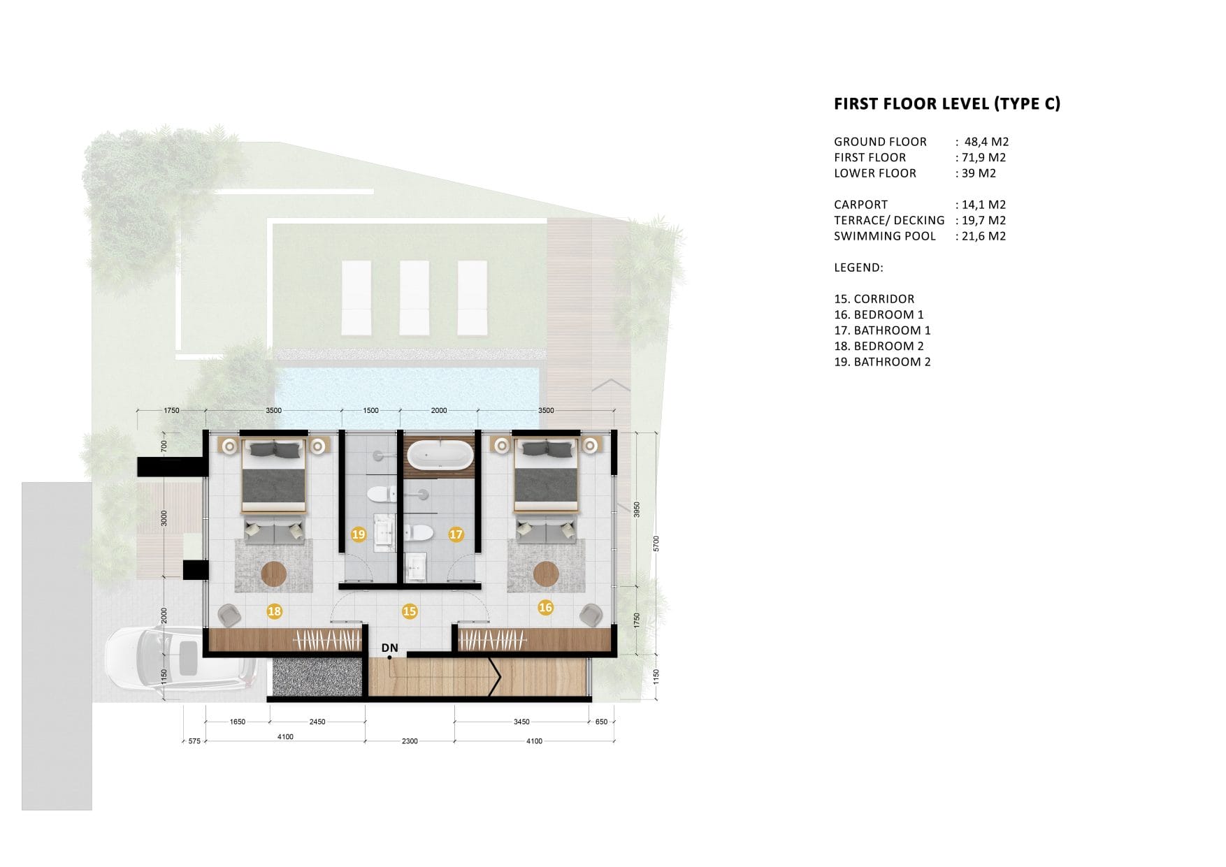 1st floor villa C