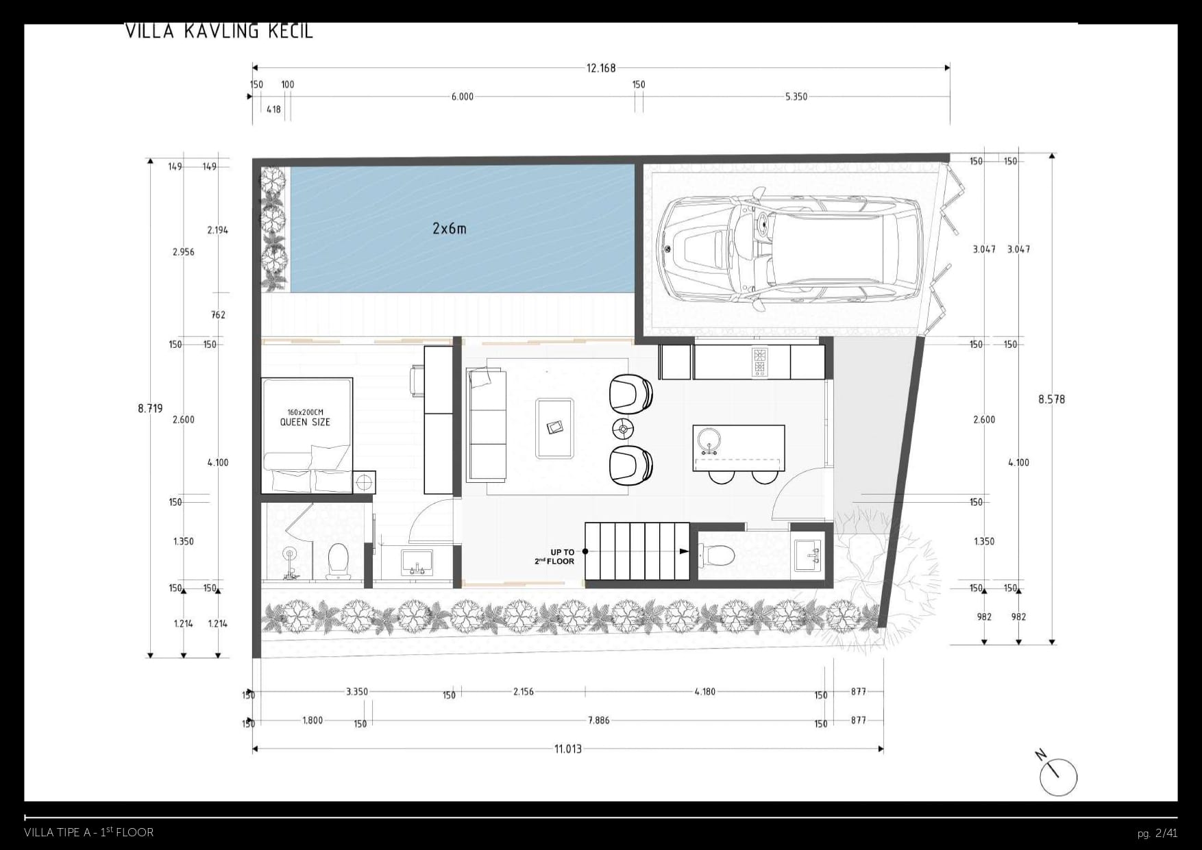 Lay out ground floor villa